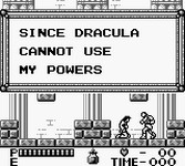 une photo d'Ã©cran de Castlevania 2 - Belmont s Revenge sur Nintendo Game Boy